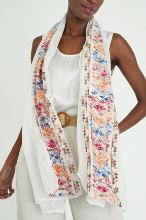 White Amelia Scarf