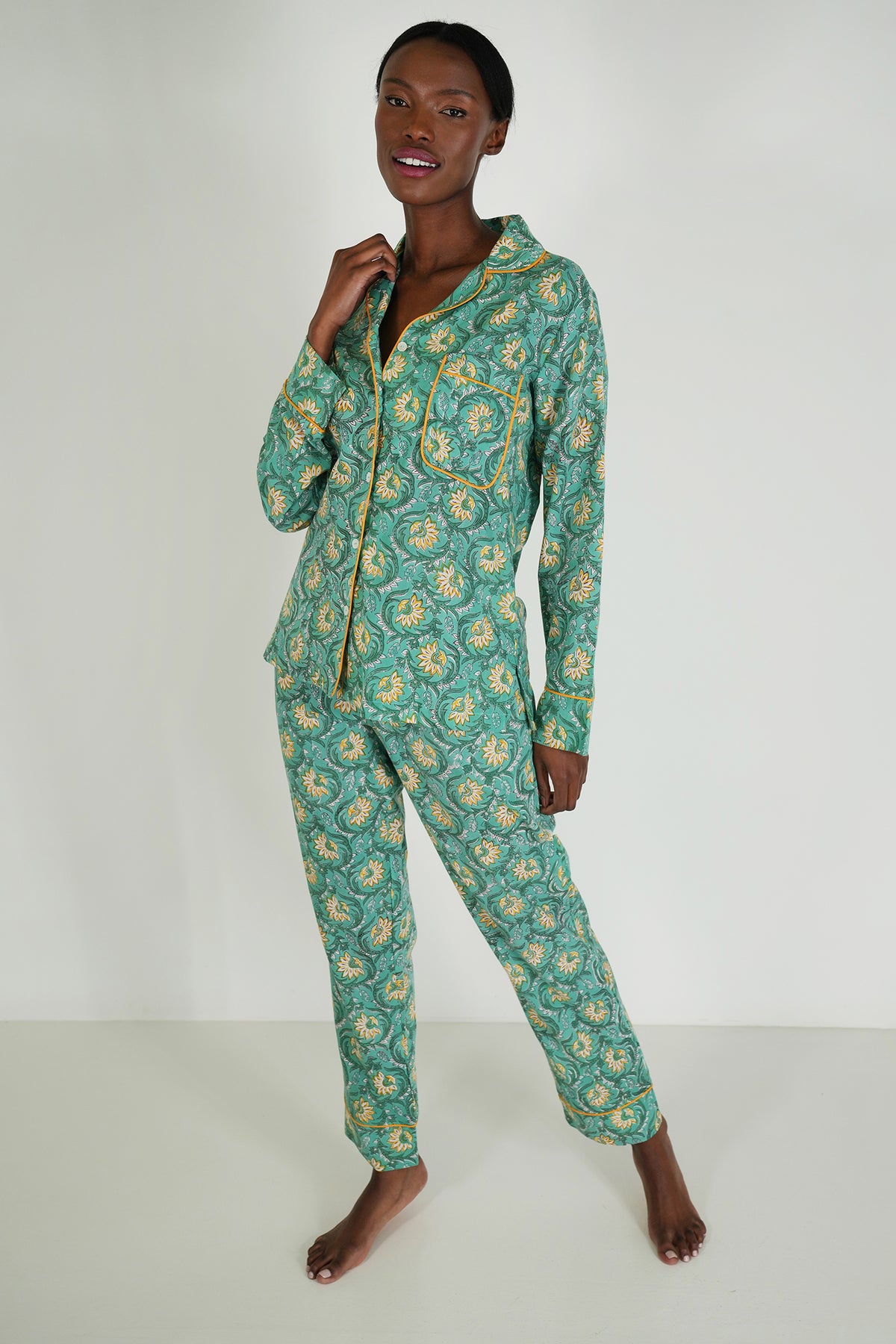 Green Harper Long Set PJs