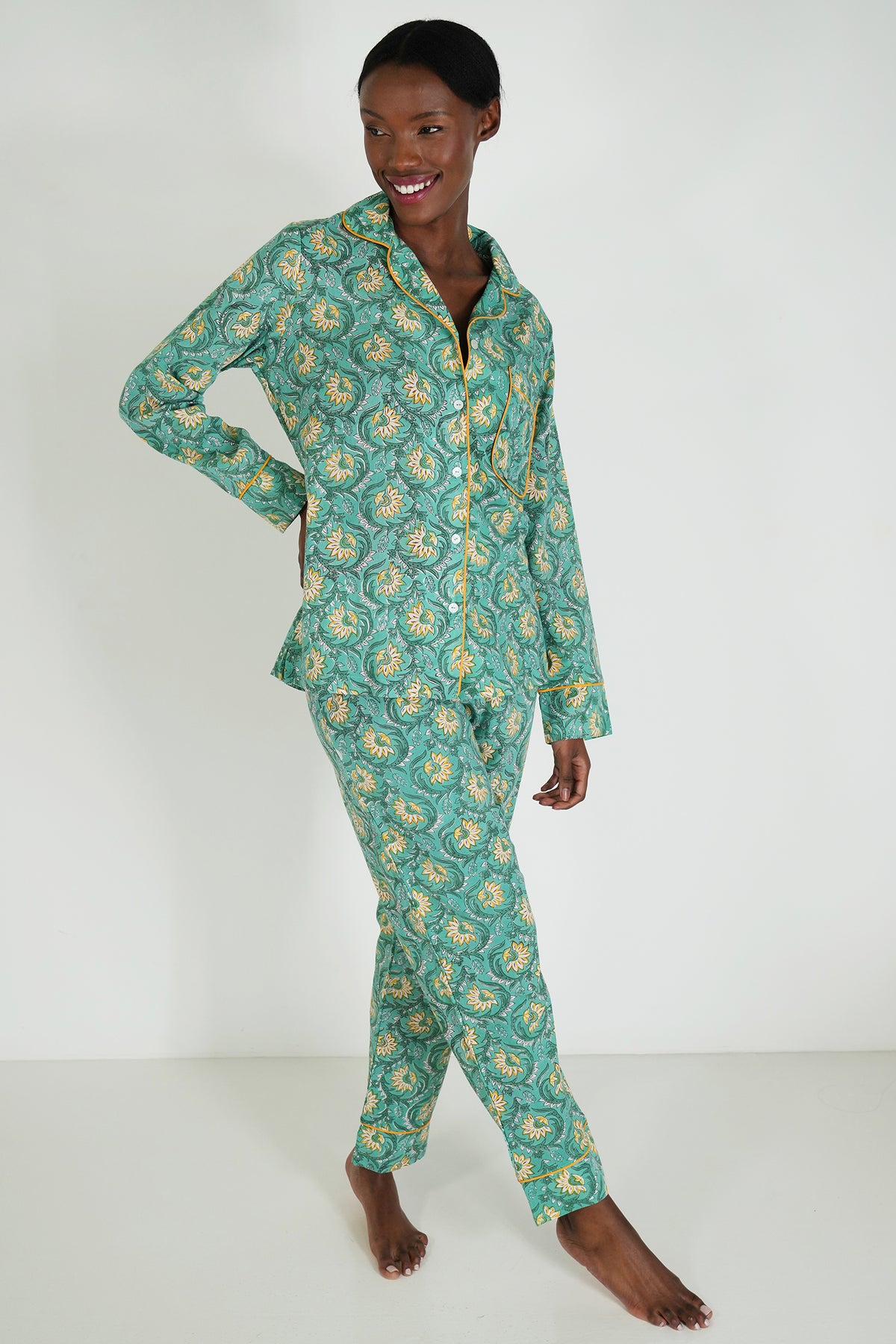 Green Harper Long Set PJs