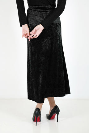 Black Velvet Skirt