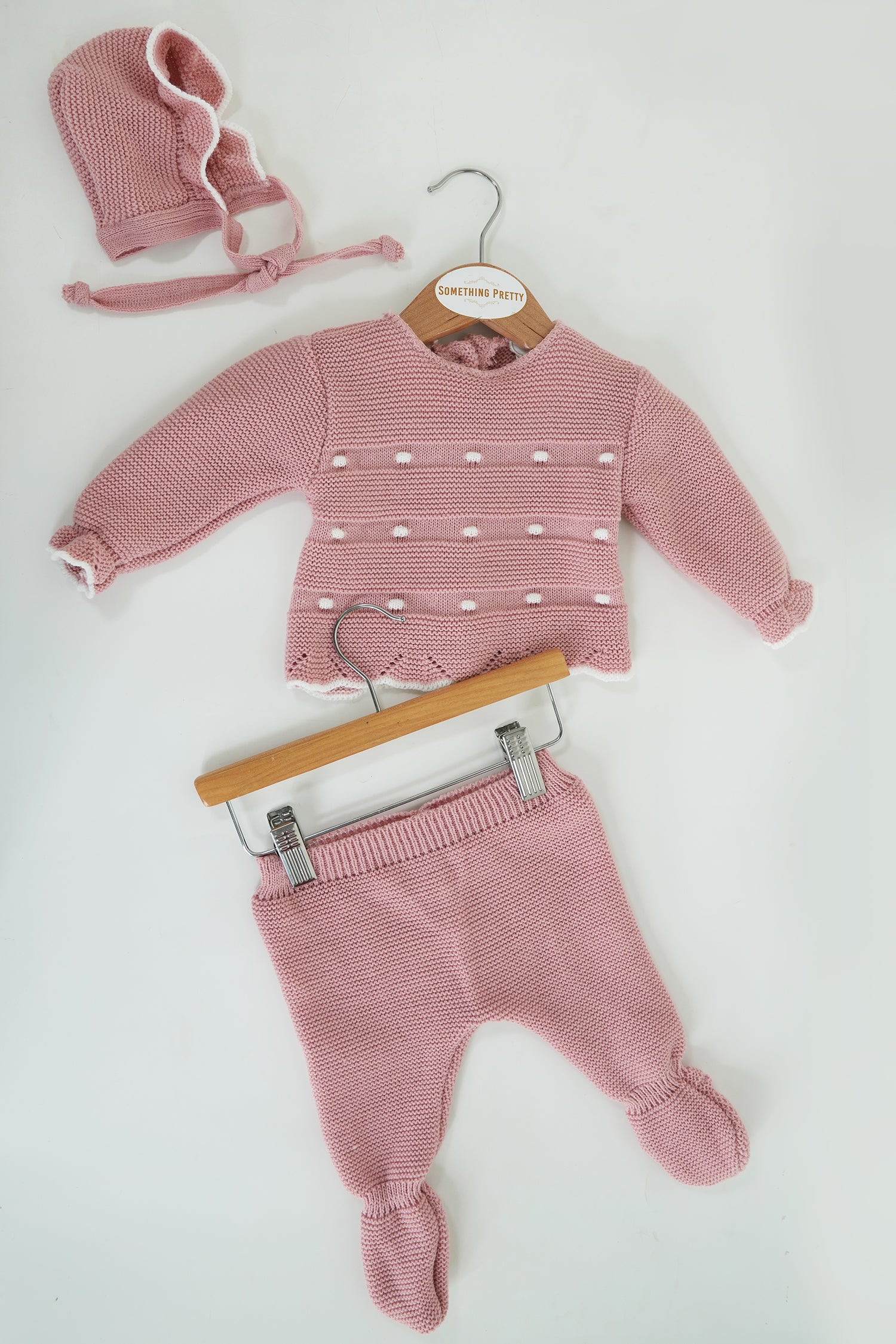 Blush Dotty Knit Set