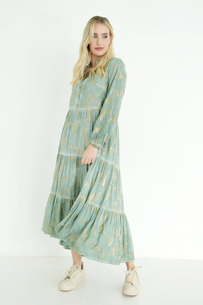 Sage Leaf Lizma Dress