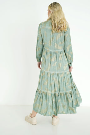 Sage Leaf Lizma Dress