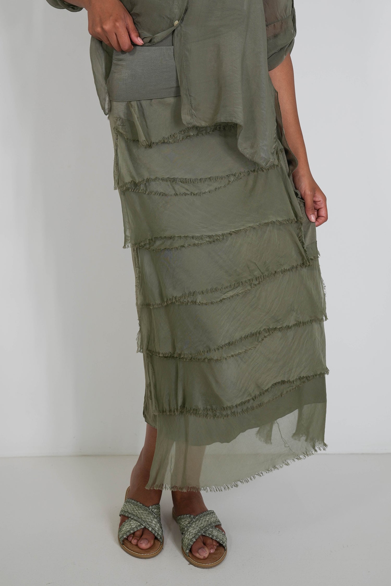 Silk Tier Skirt