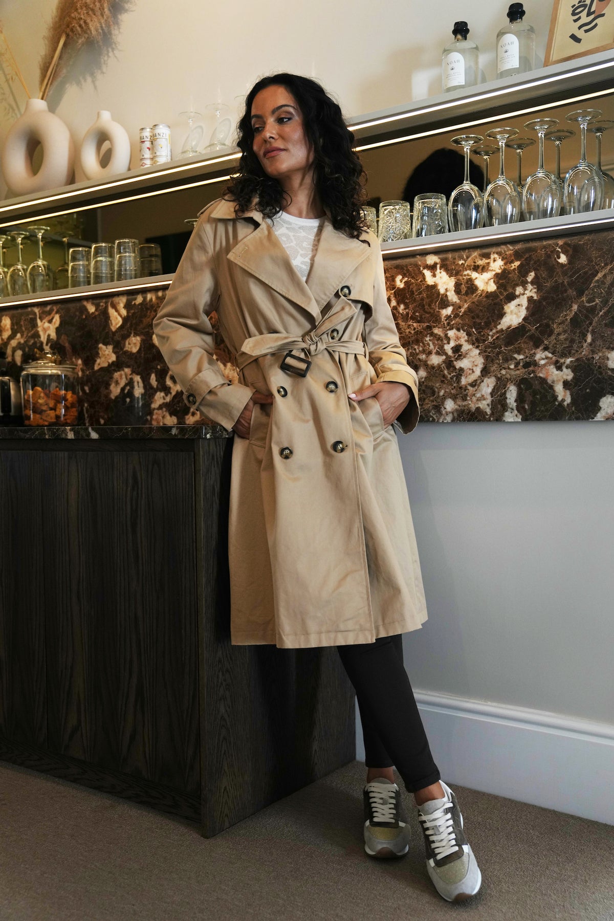 Beige Trench Coat
