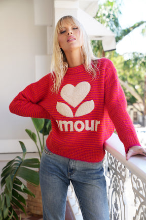 Orange and Pink Amour Jumper