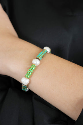 Green Pearl Bracelet