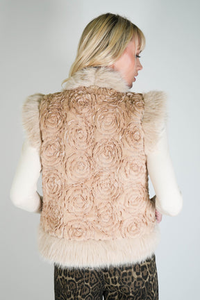 Beige Ribbon Gilet