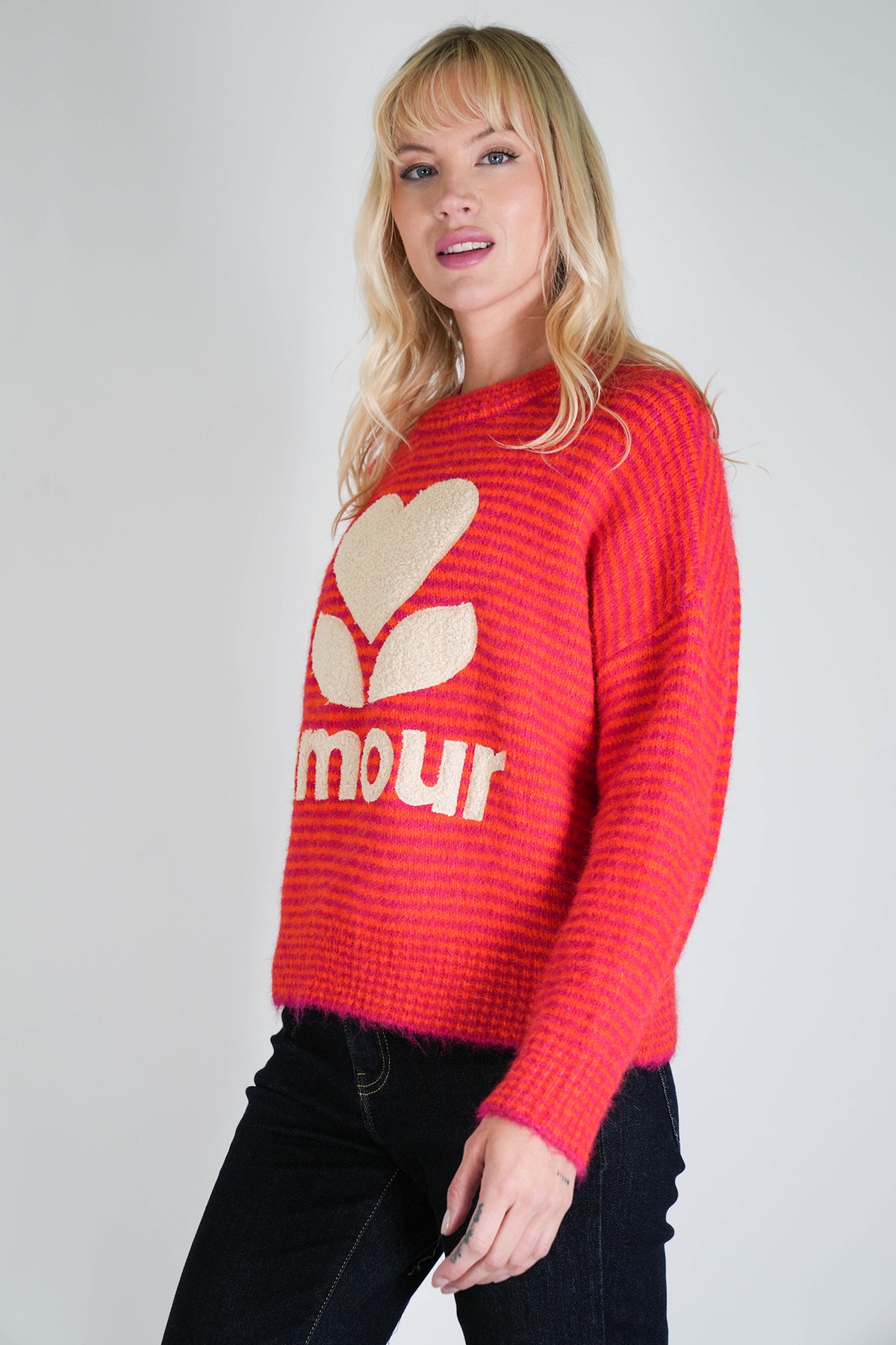 Orange and Pink Amour Jumper