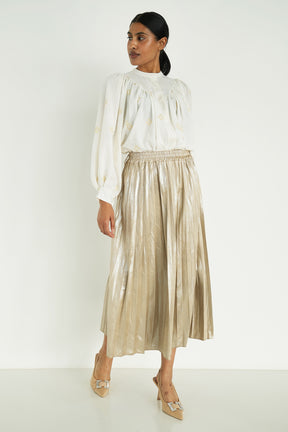 Gold Metallic Skirt