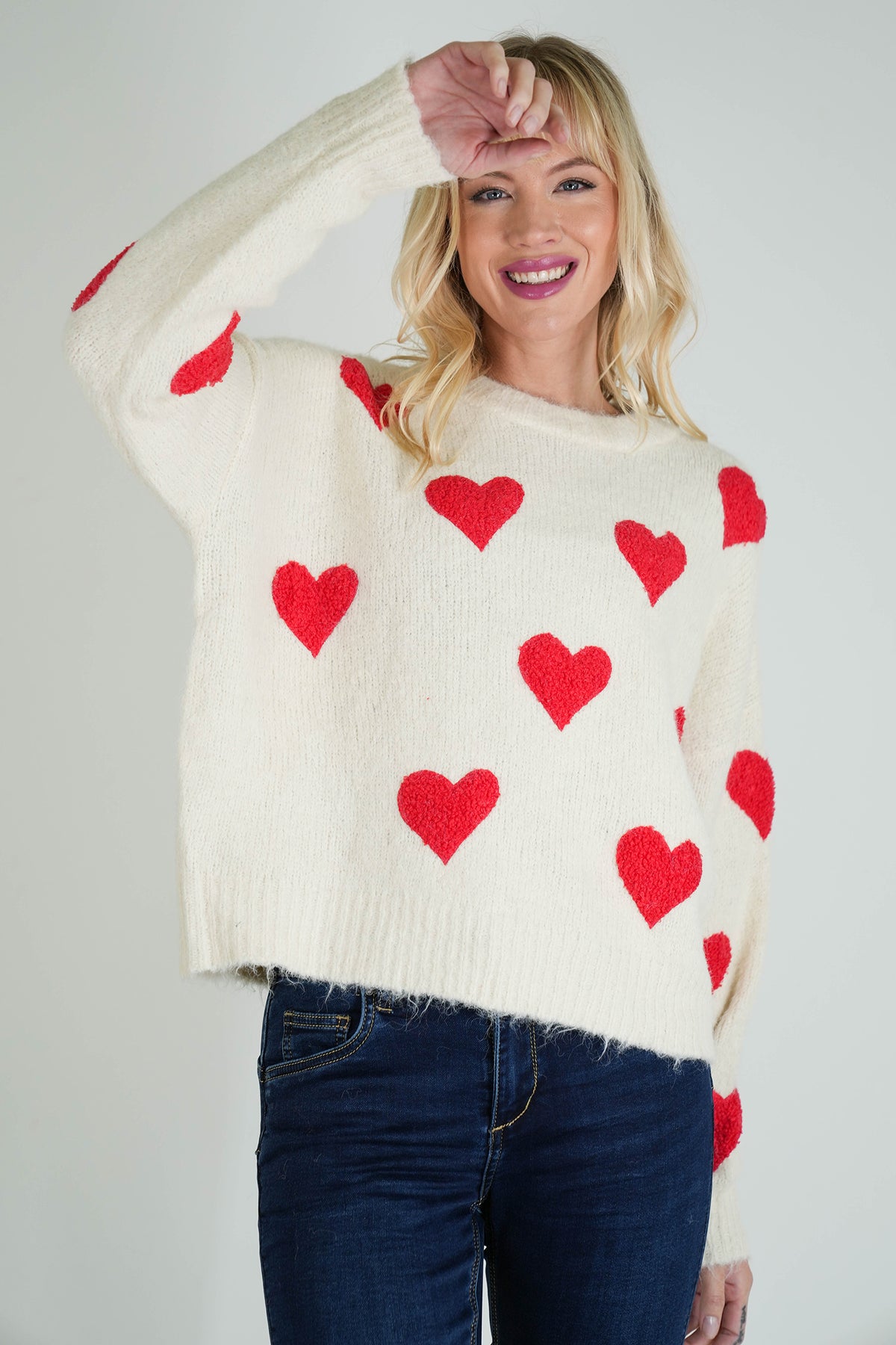 Cream Love Jumper