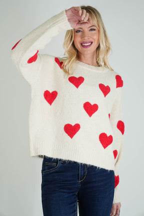 Cream Love Jumper