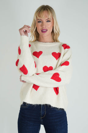 Cream Love Jumper
