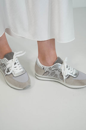 Grey Snake Kay Sneaker