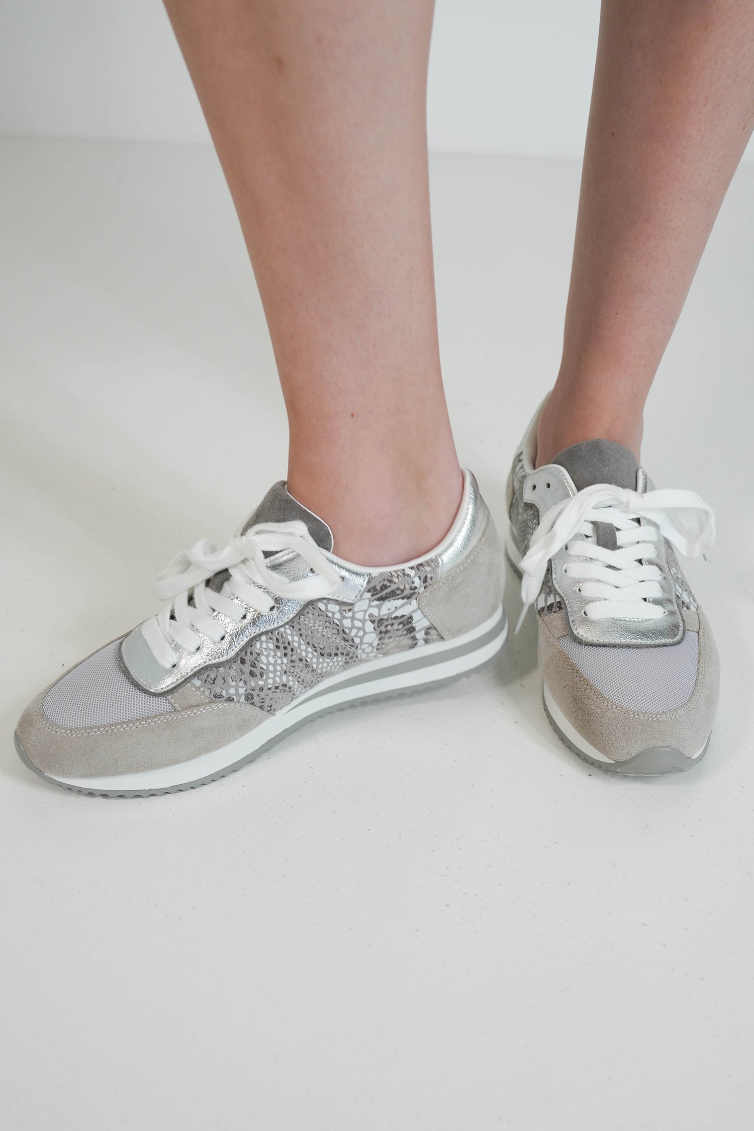 Grey Snake Kay Sneaker