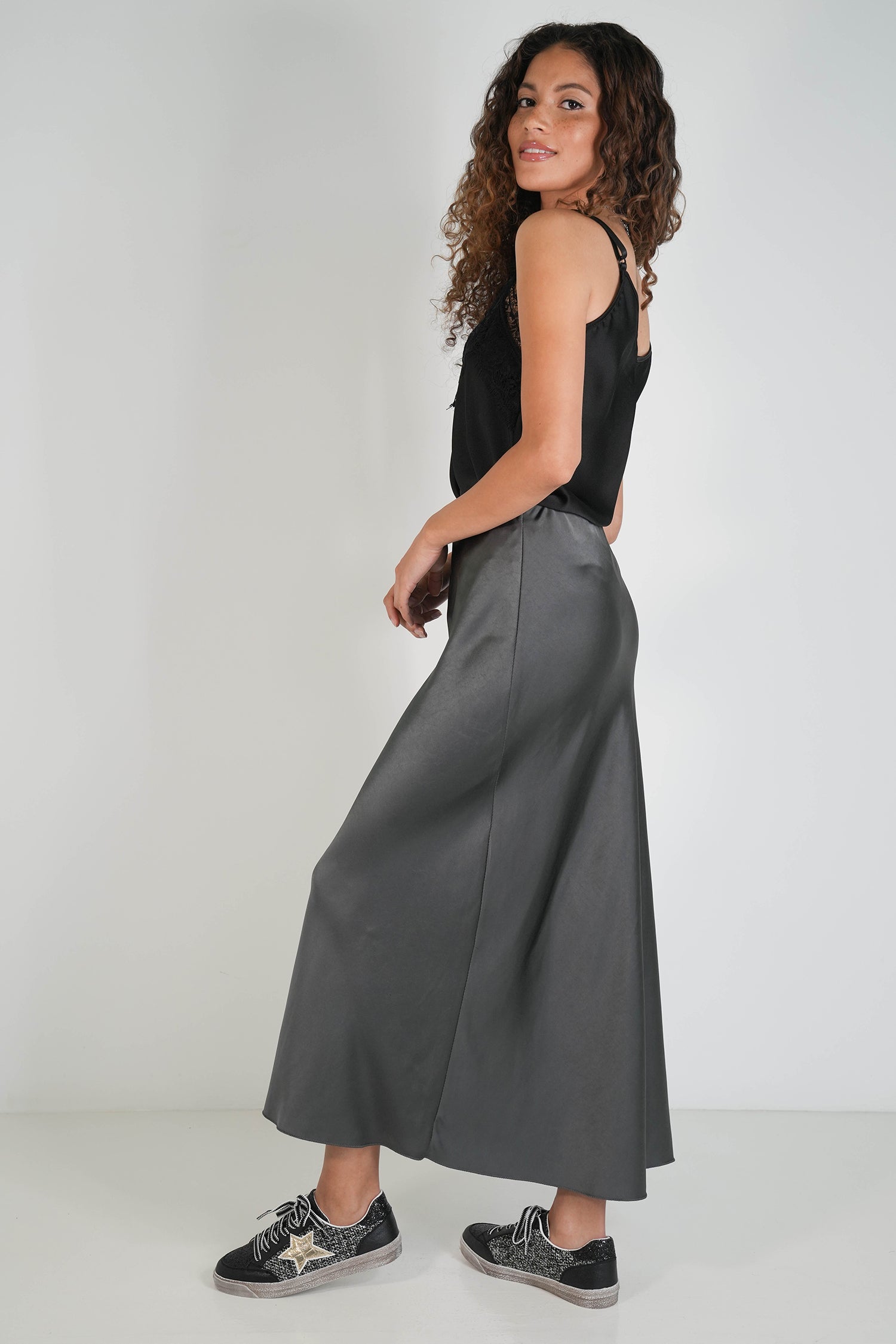 Charcoal Fran Skirt