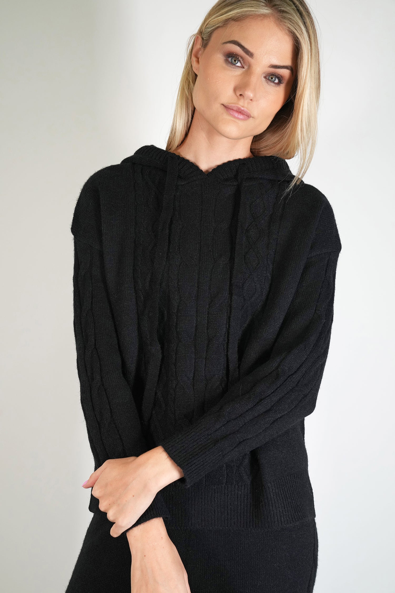 Black Cable Knit Jumper