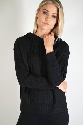 Black Cable Knit Jumper