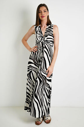 Zebra Knot Dress