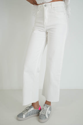 White Wide Leg Jean