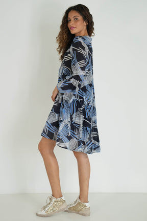 Navy Print Tunic