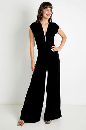 Black Zip Jumpsuit