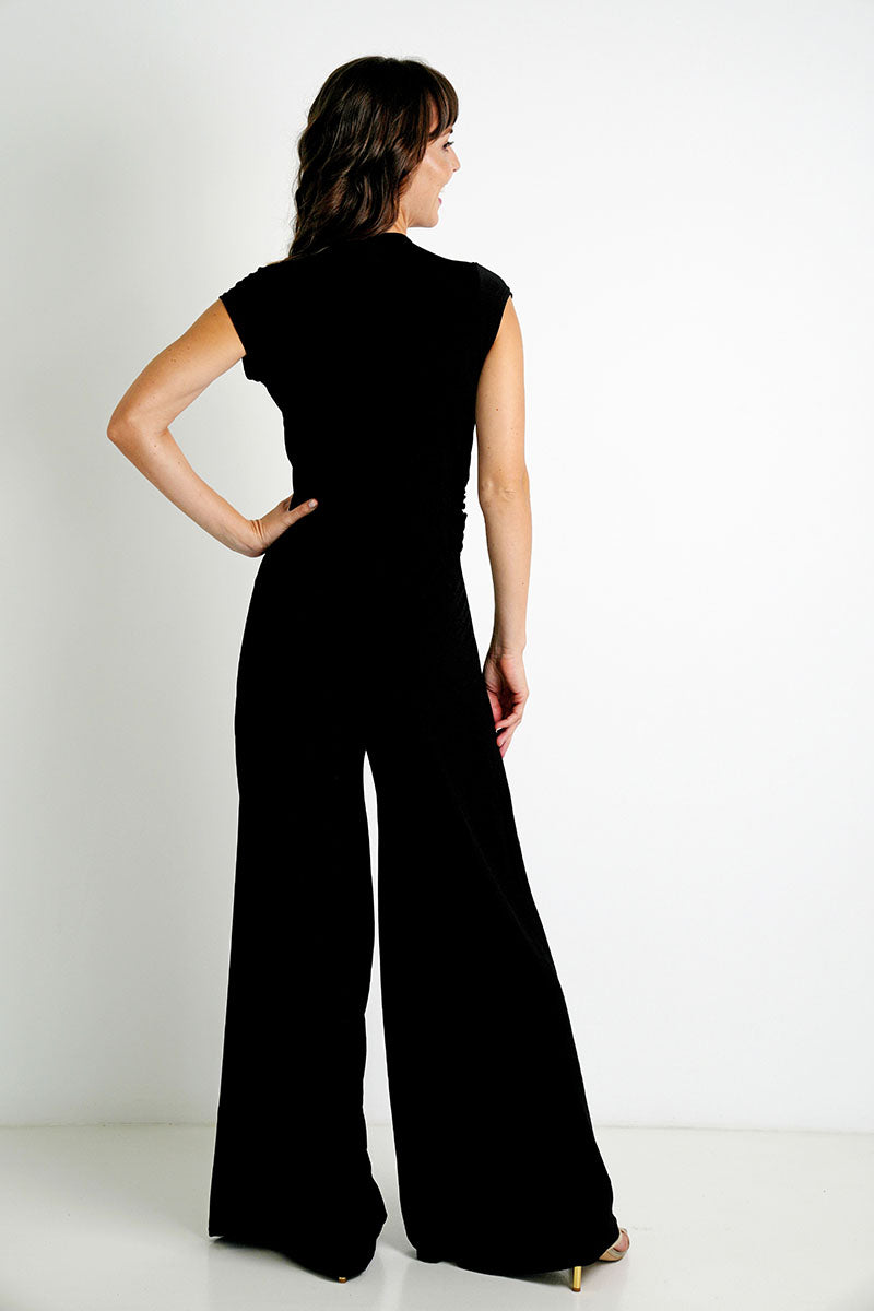 Black Zip Jumpsuit