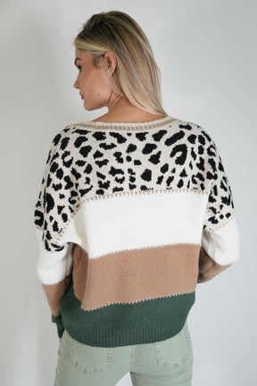 Striped Leopard Jumper