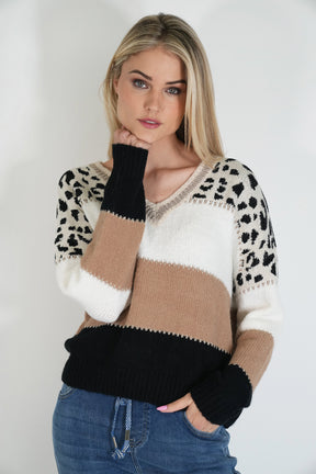 Striped Leopard Jumper