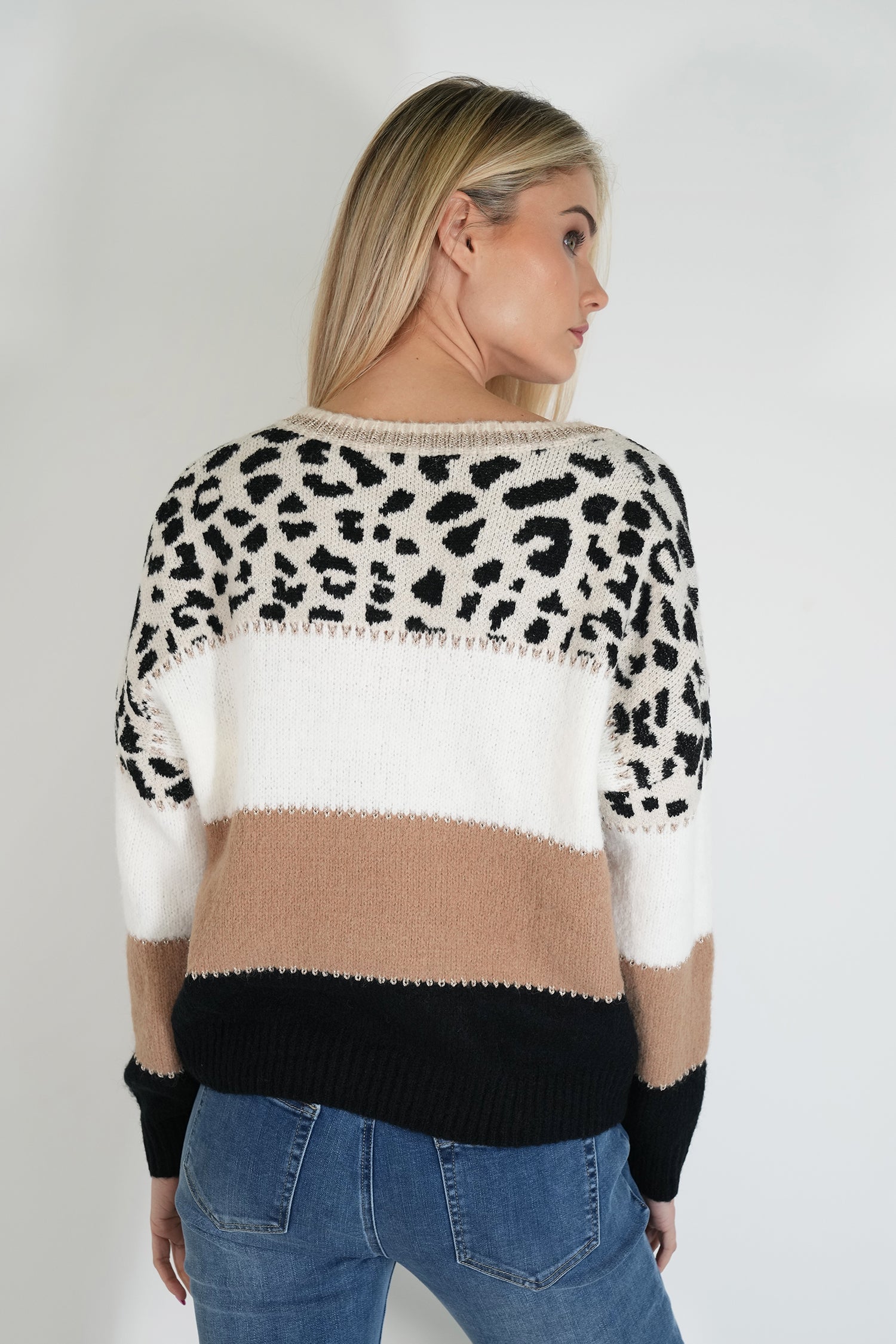 Striped Leopard Jumper