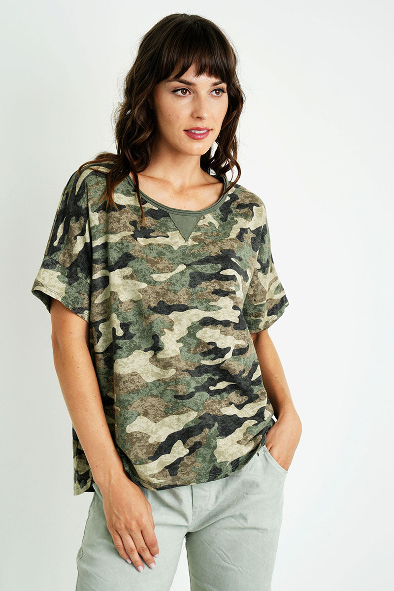 Olive Camou Tee