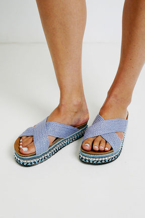 Blue Tamara Sandal