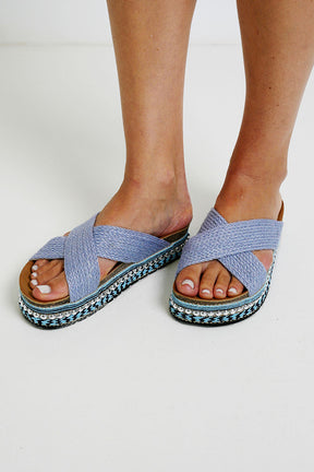 Blue Tamara Sandal