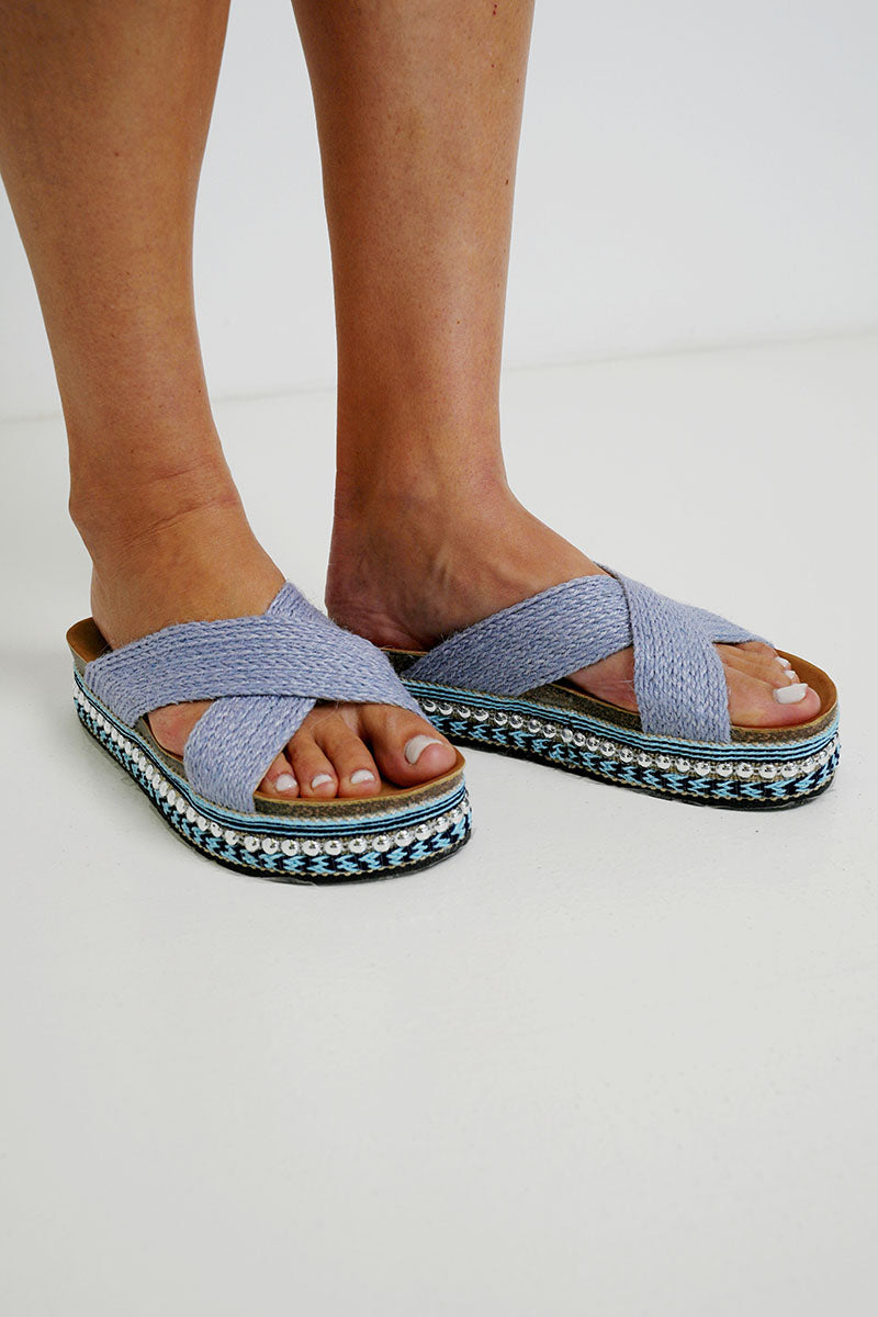 Blue Tamara Sandal