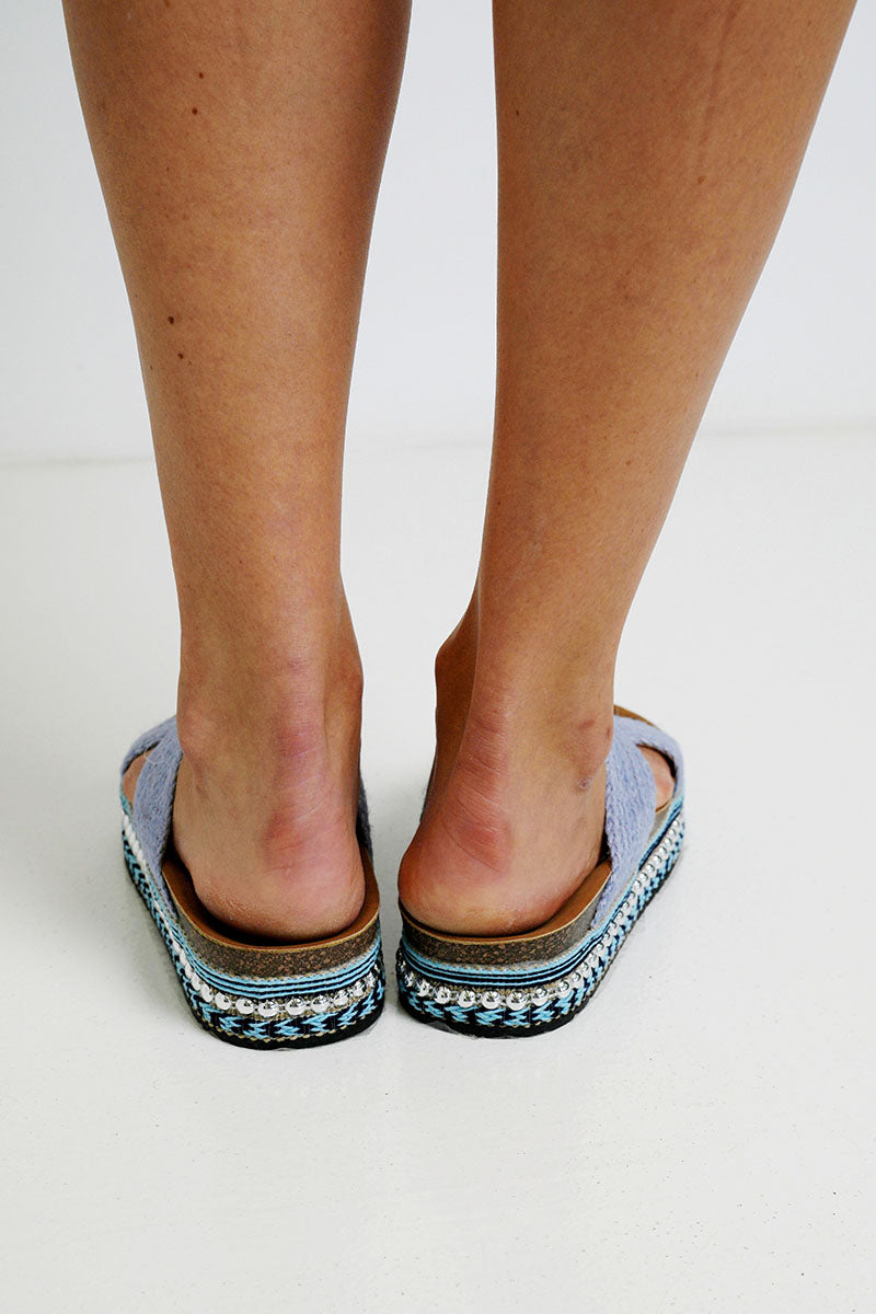 Blue Tamara Sandal