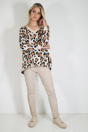 Leopard Baggy Jumper