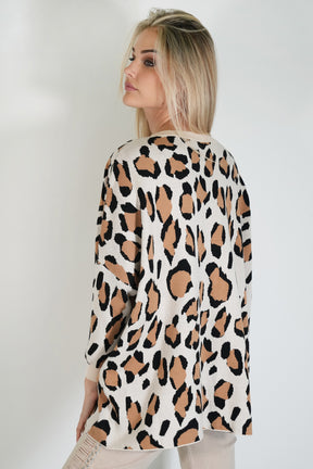 Leopard Baggy Jumper