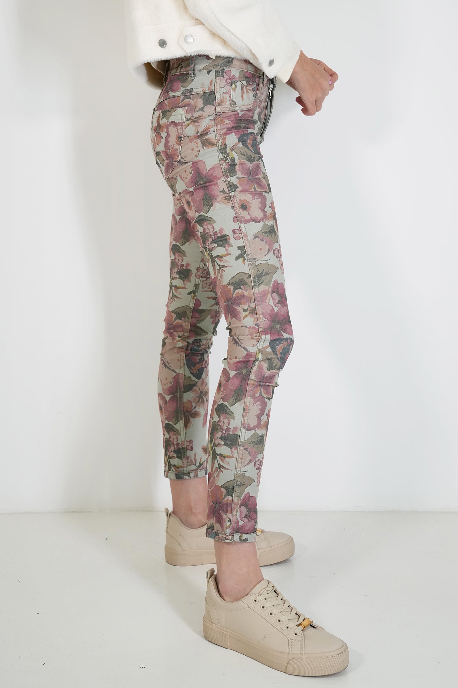 Olive Butterfly Reversible Jean