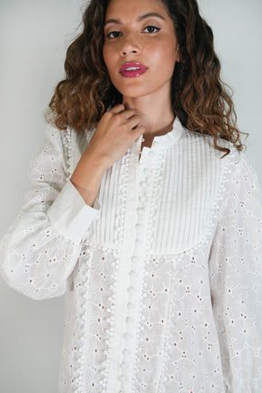 White Ady Anglaise Tunic