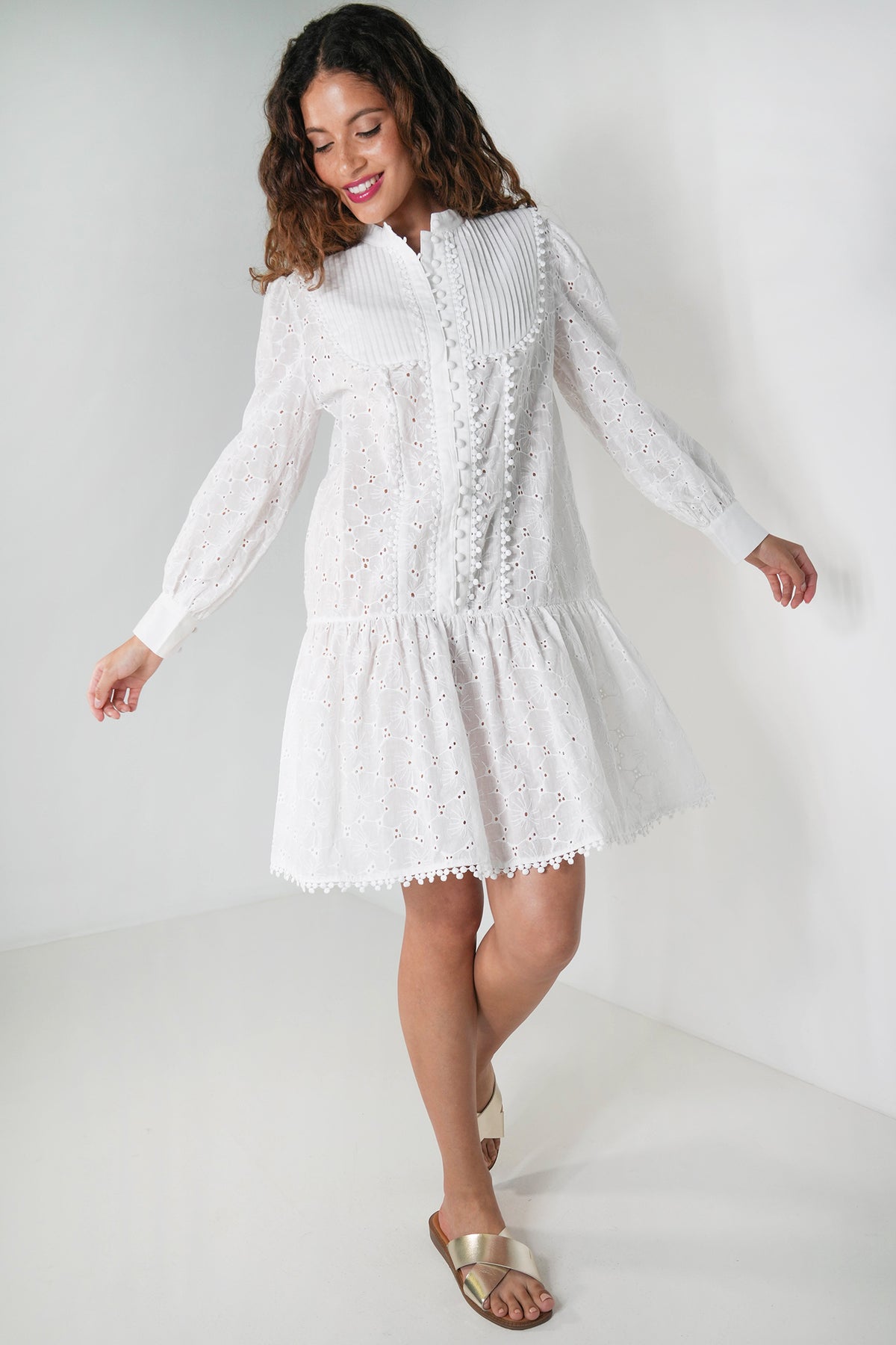 White Ady Anglaise Tunic