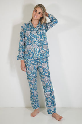 Blue Monaco Long Set PJs