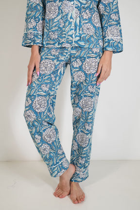 Blue Monaco Long Set PJs