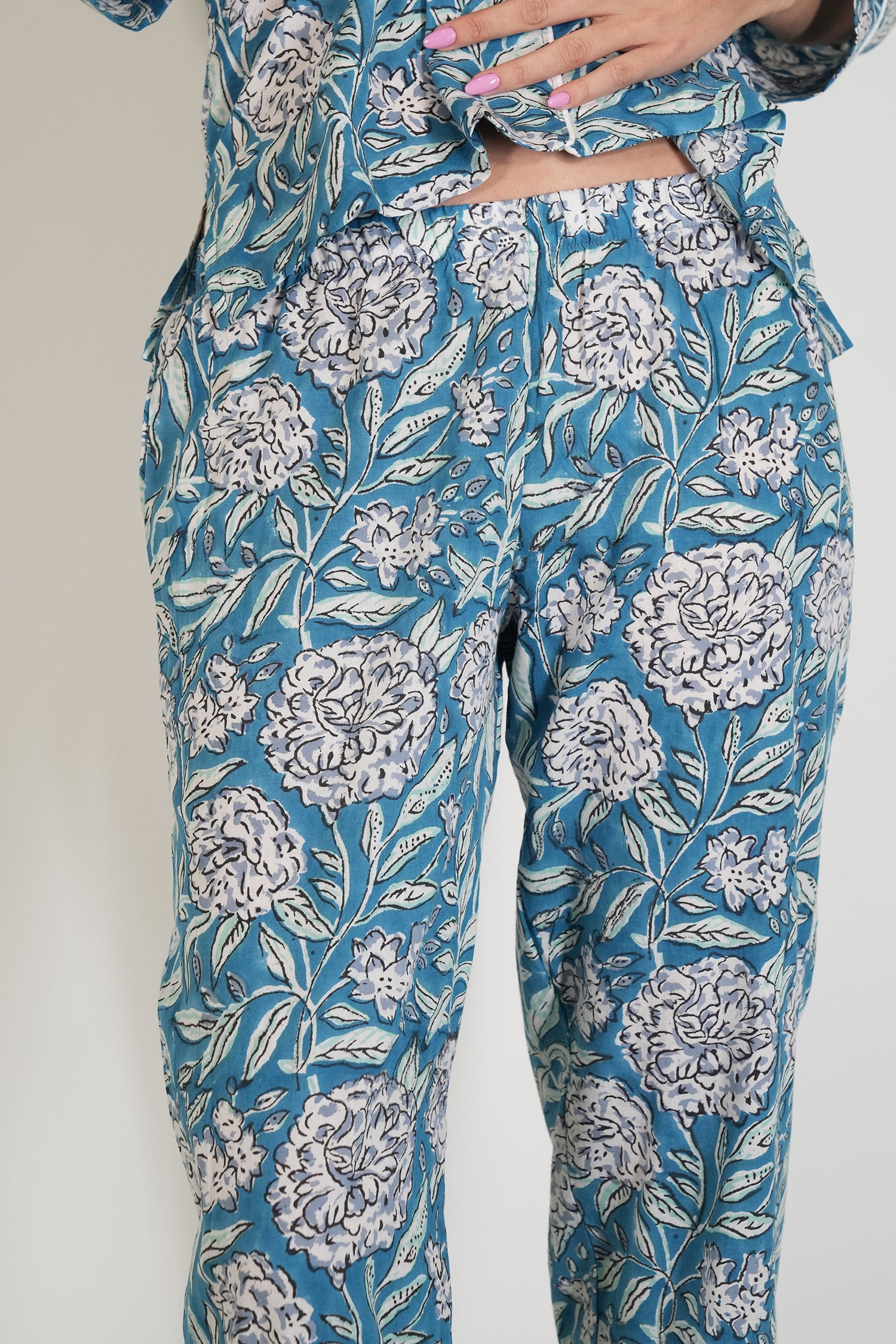 Blue Monaco Long Set PJs