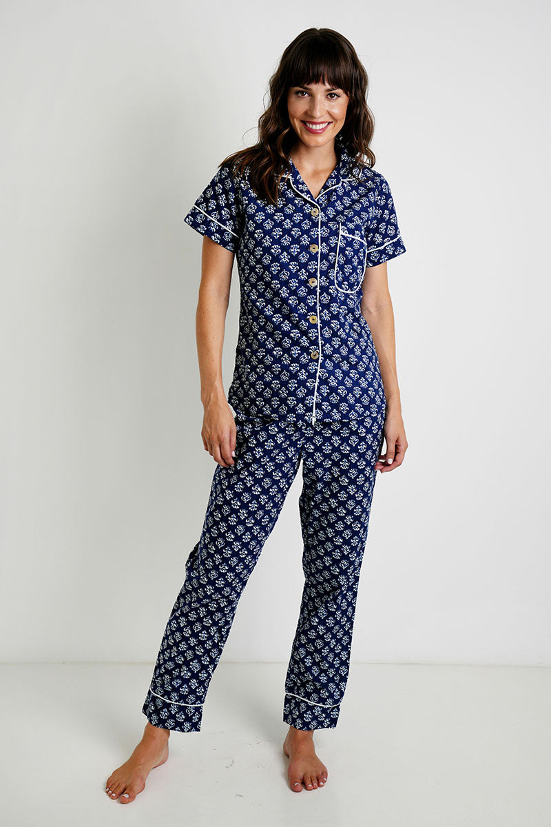 Ink Short Top/Long Bottom PJs