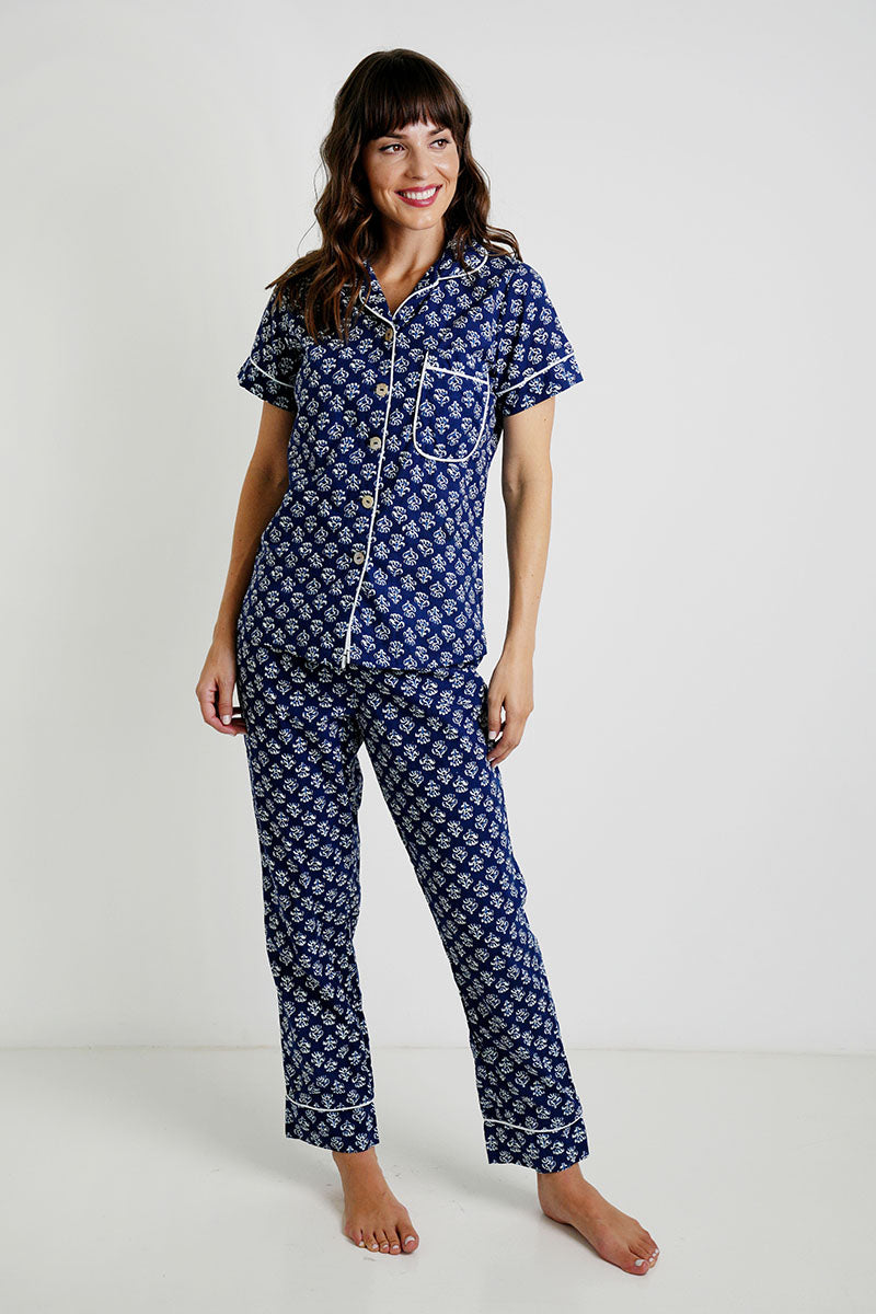 Ink Short Top/Long Bottom PJs