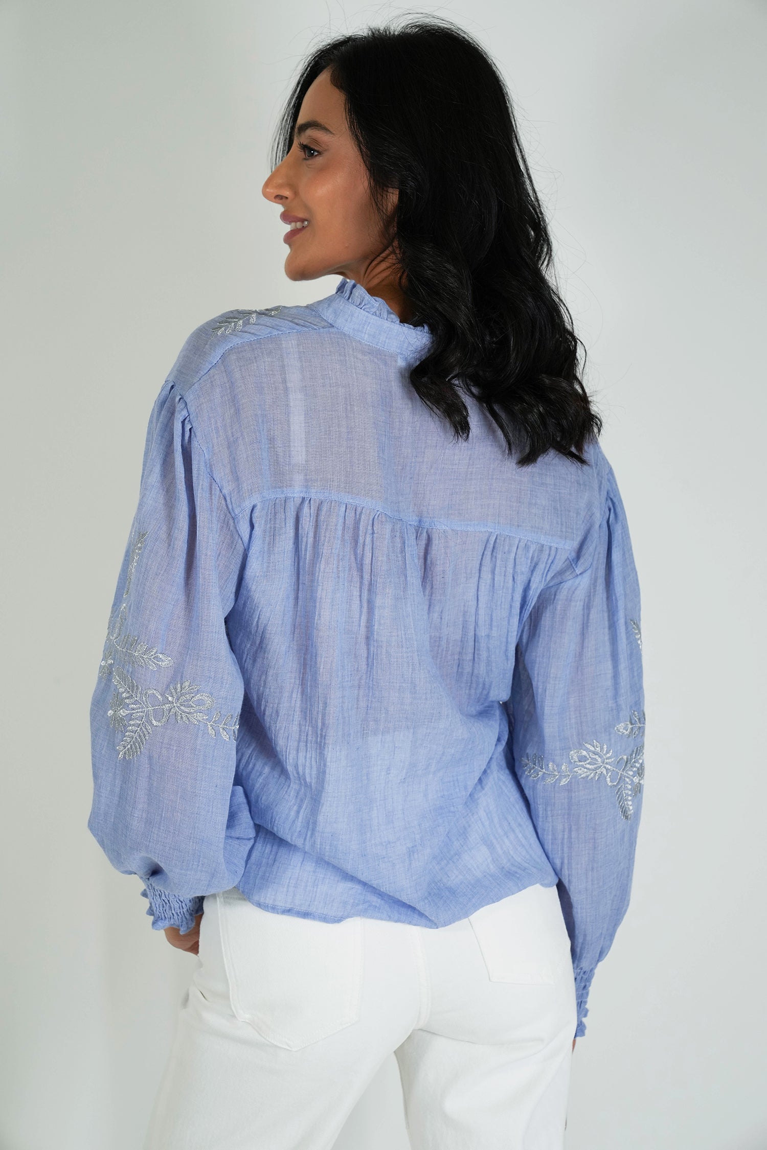 Blue Jinny Blouse