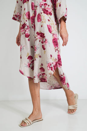 Floral Linen Dress