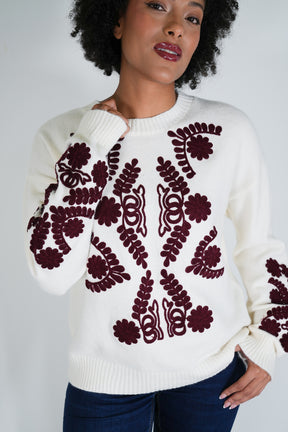Burgundy Theresa Jumper