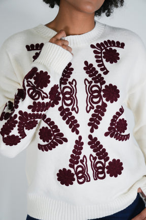 Burgundy Theresa Jumper