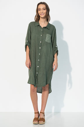 Linen Shirt Dress